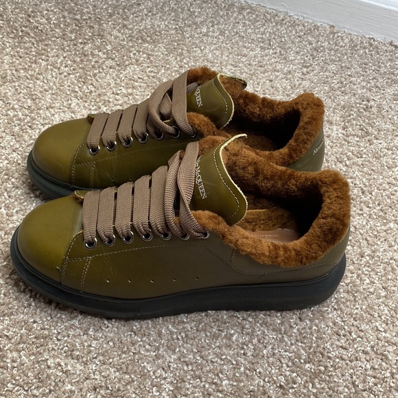 Alexander McQueen Shoes | Alexander McQueen Olive Green Oversized Sneaker Mens Size 42 | Color: Green | Size: 42 | Juicyjazz89's Closet